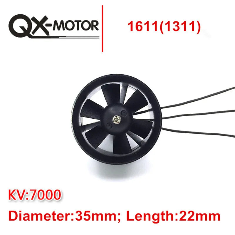 Ducted Fan 30mm 50mm 64mm 70mm 90mm EDF for Jet Plane with brushless Motor