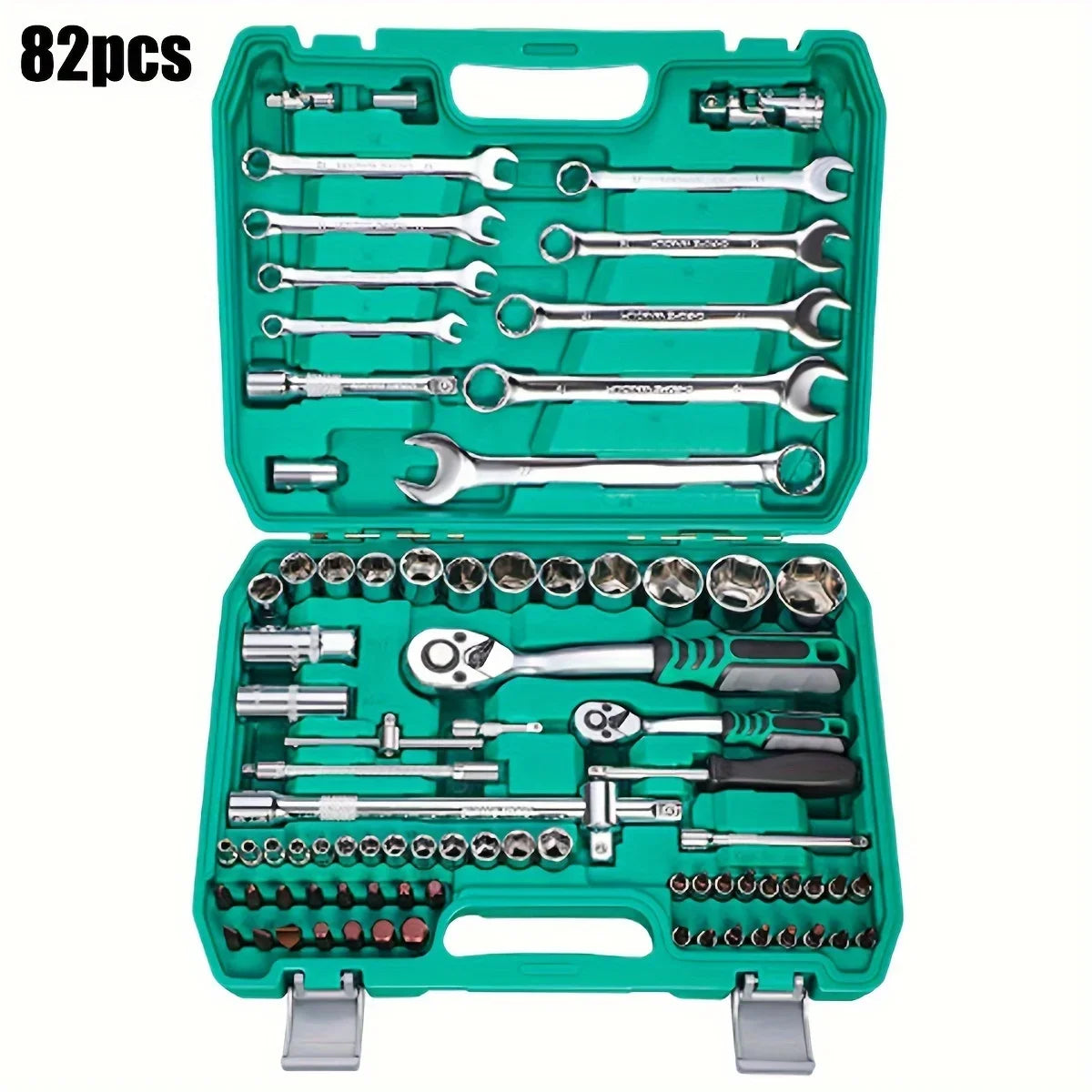 1/4 , 3/8, and 1/2 inch Socket and Hand Wrench Set