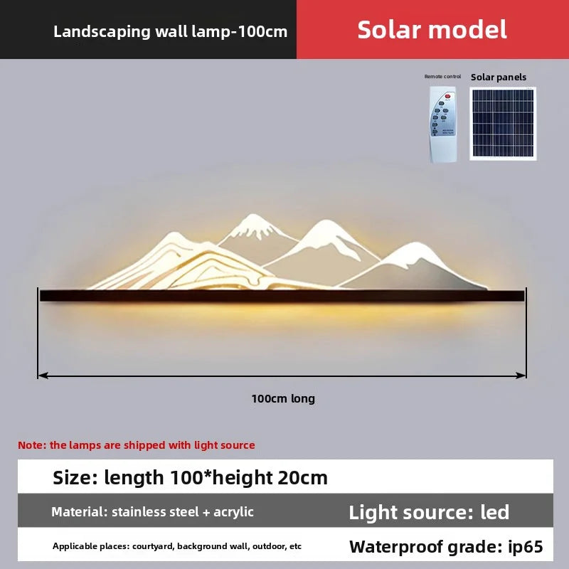 New Style Solar Lamp Courtyard Exterior Wall Decorative Lamp