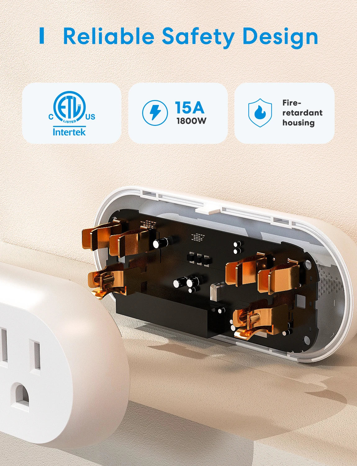 2 In 1 WiFi Dual Smart Plug Outlet