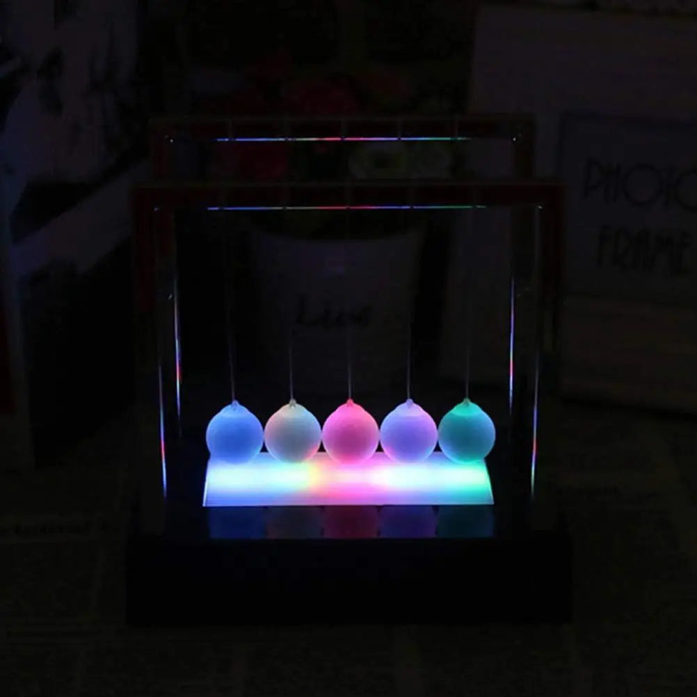 Newtons Swing Ball LED Light Up Desk Toy