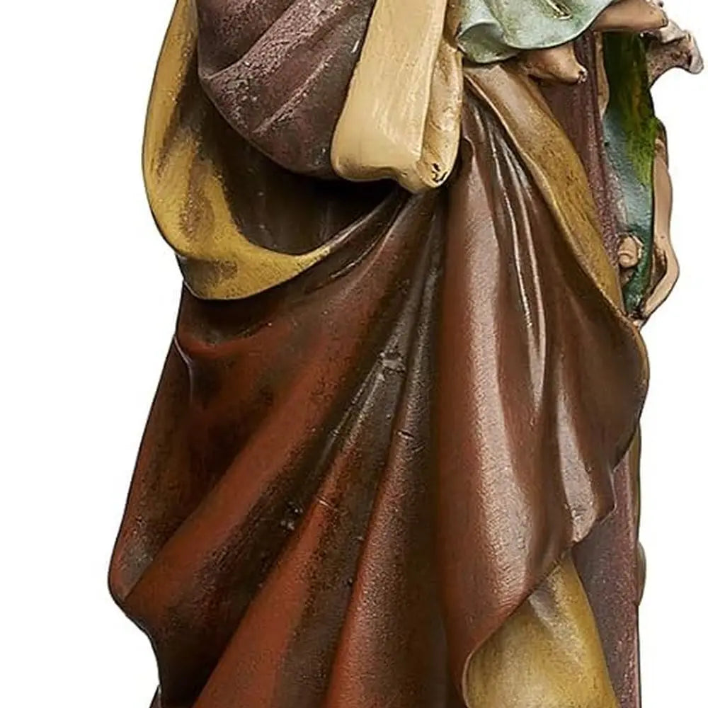 Religious St. Joseph Statue with Child Jesus, Catholic Home Decor Figurine