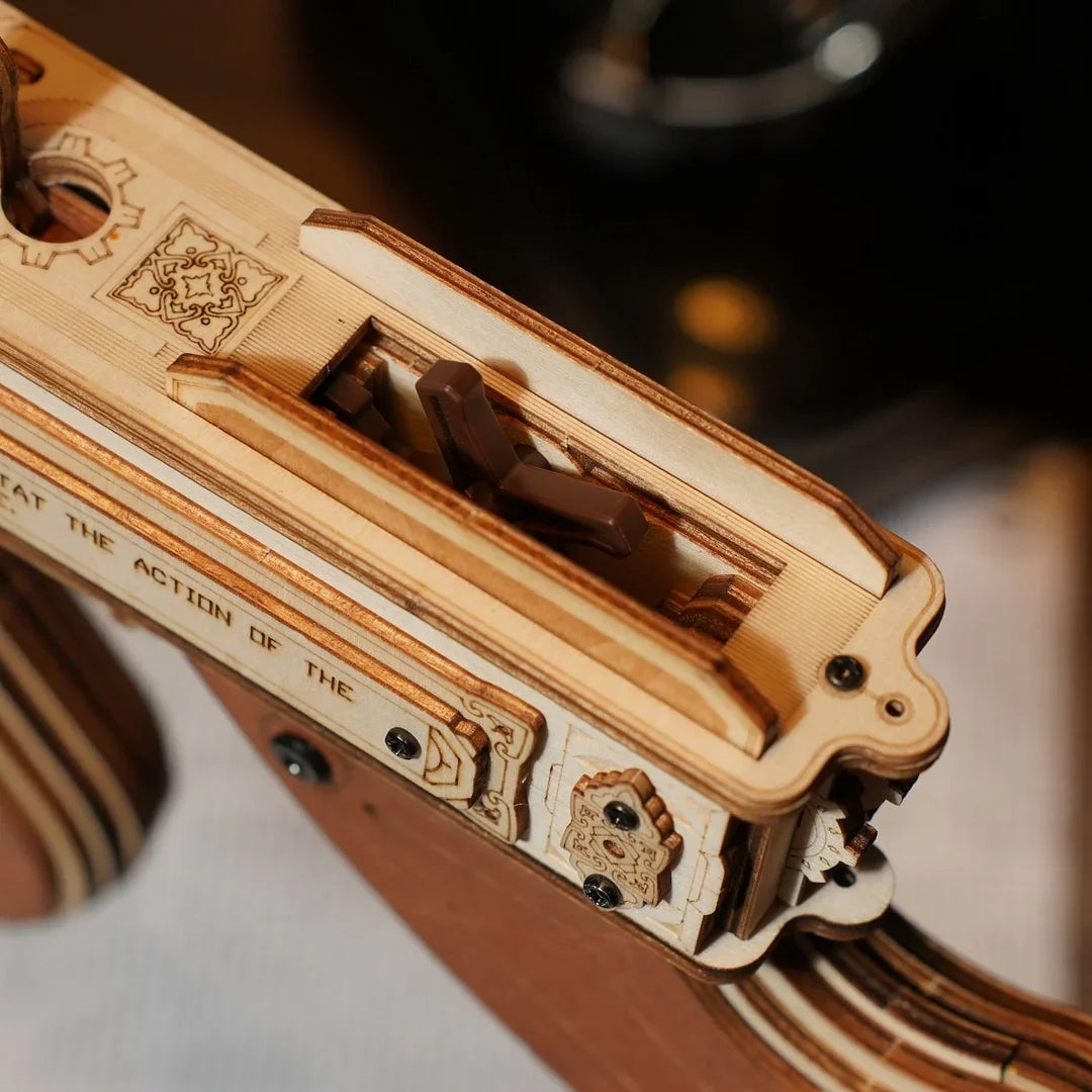 Thompson Submachine Gun 3D Wooden Puzzle for Adults and Teens