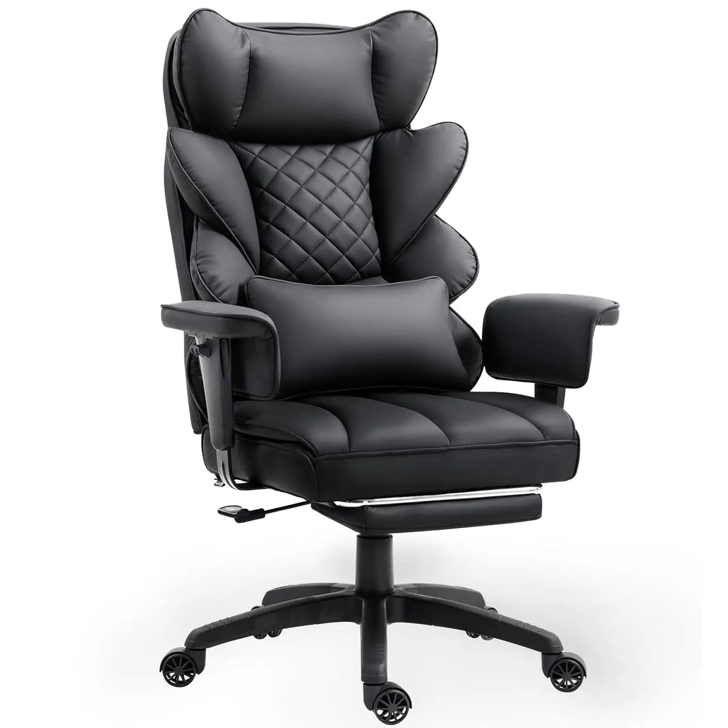 Big and Tall Office Chair with Pocket Spring Cushion, High Back Computer Gaming Chairs with Adjustable Armrests