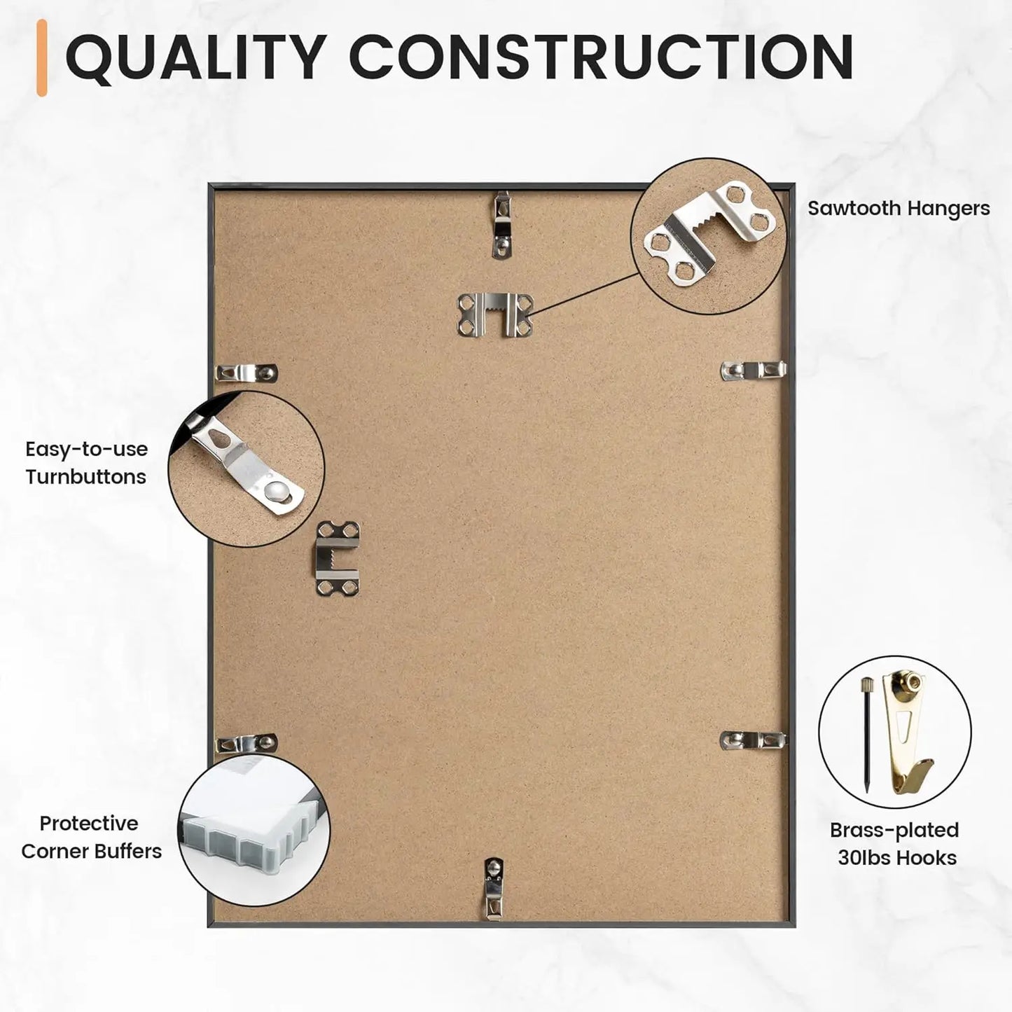 3pcs 30x40 50x70cm Picture Frames Aluminum Modern Photo Frame Black With Mat For Wall Art Mounting Canvas Print Home Decor