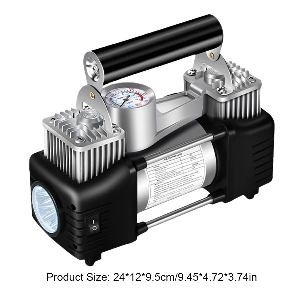 12V Portable Dual Cylinder Air Pump