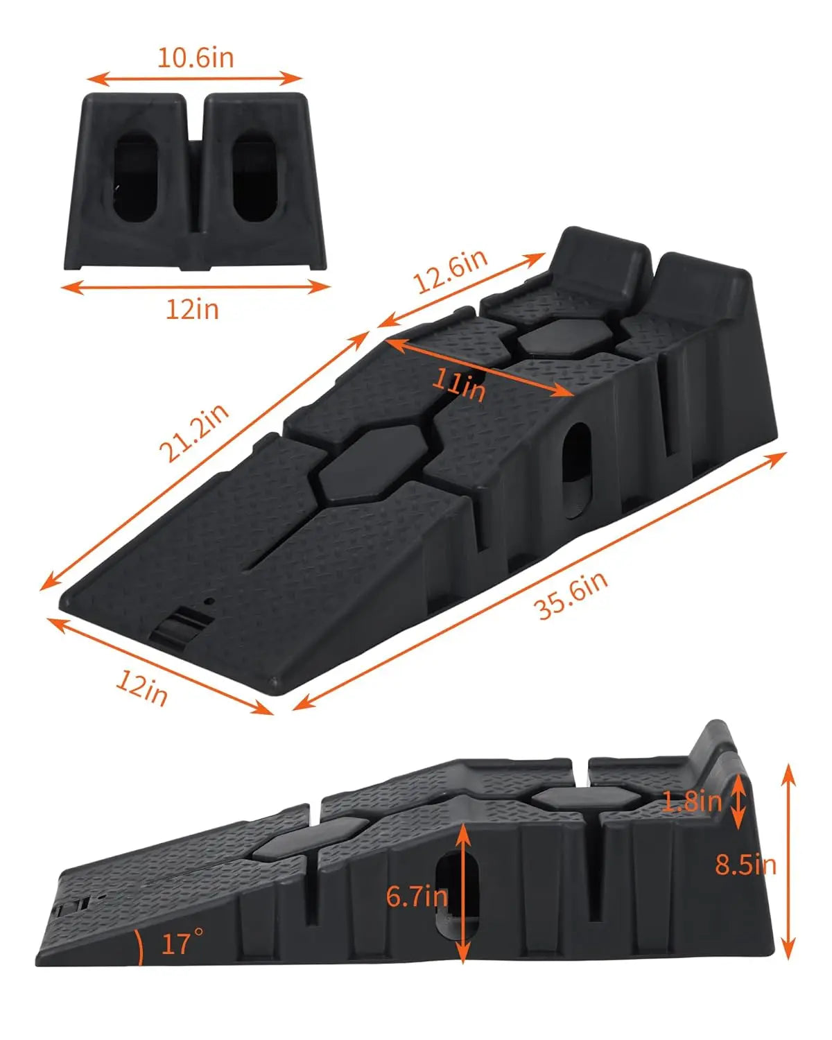 5T Portable Low Profile Car Ramps