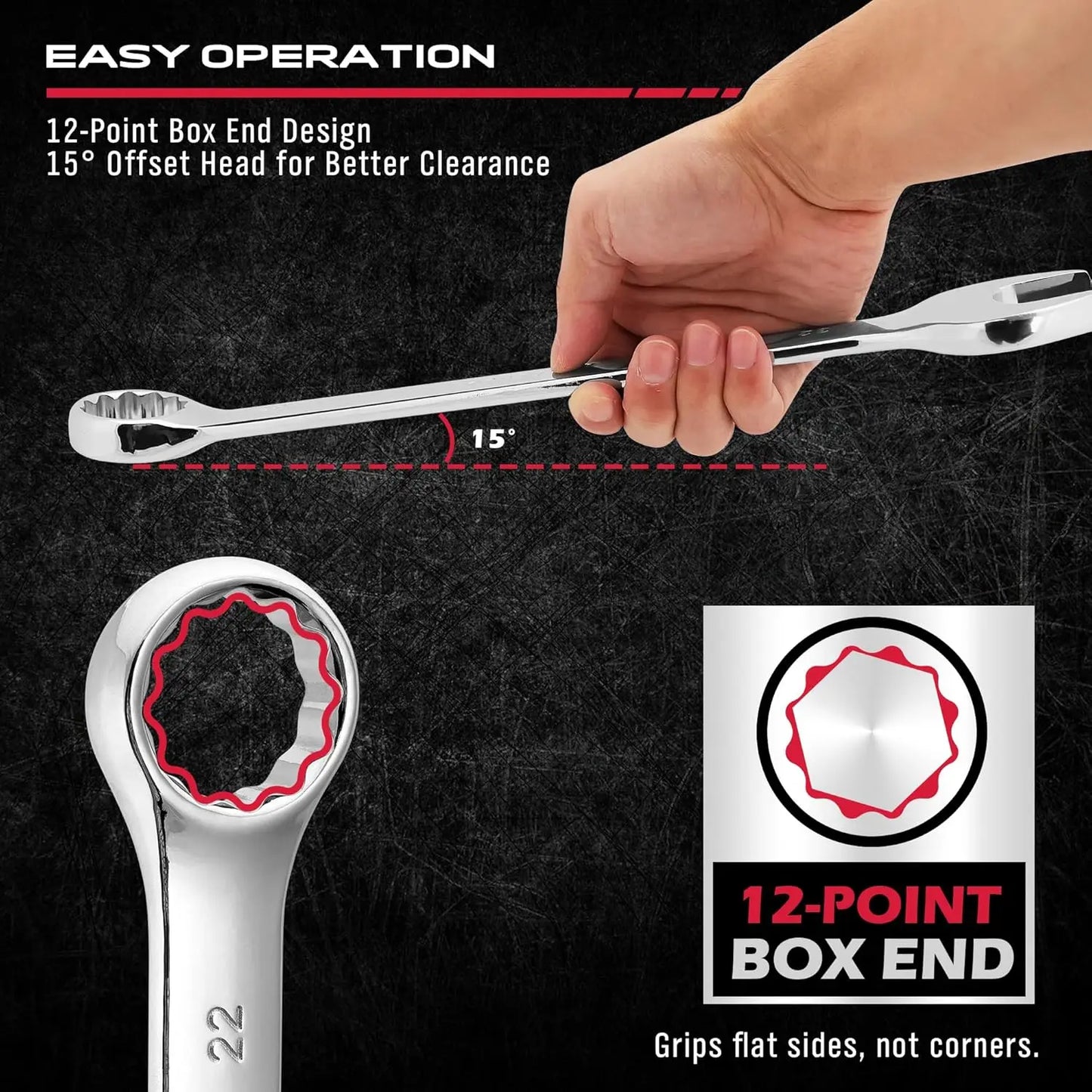 30-Piece Combination Wrench Set