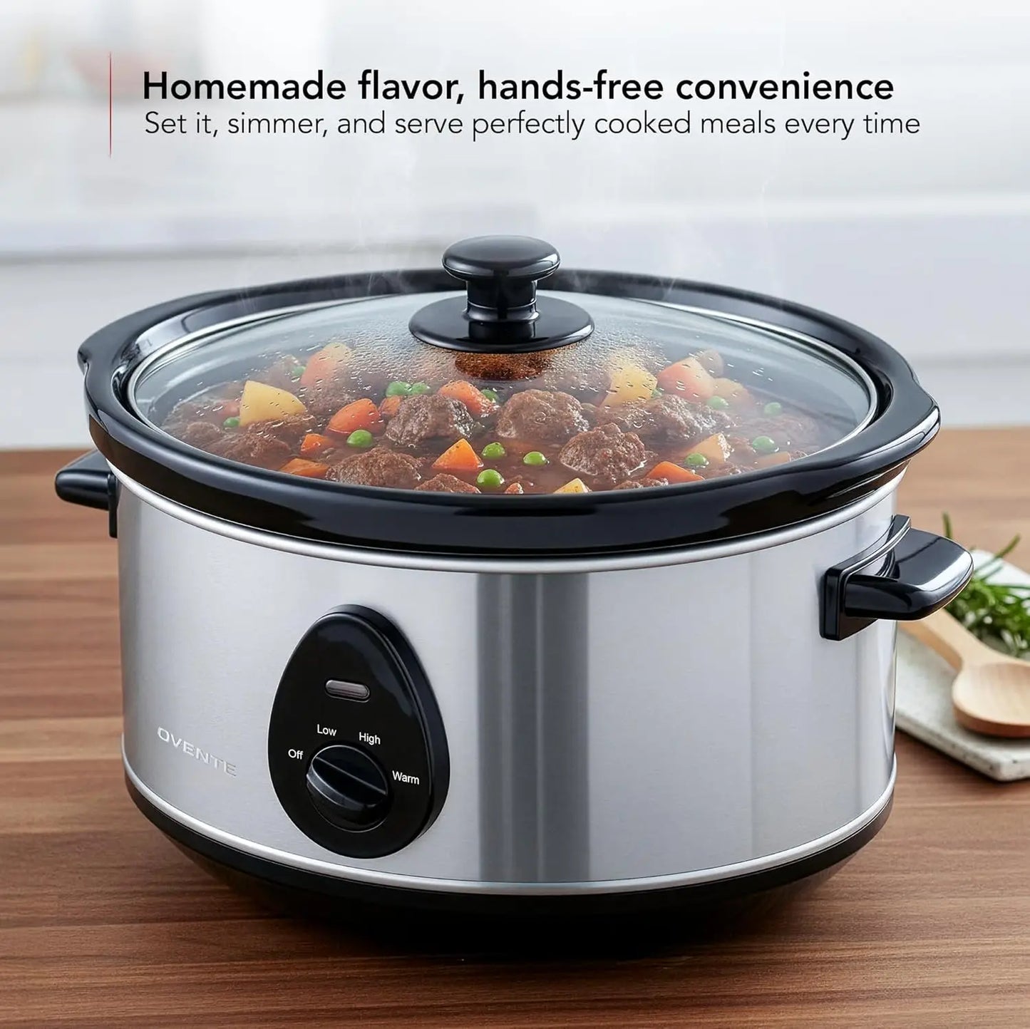 3.7 Qt. Oval Electric Slow Cooker