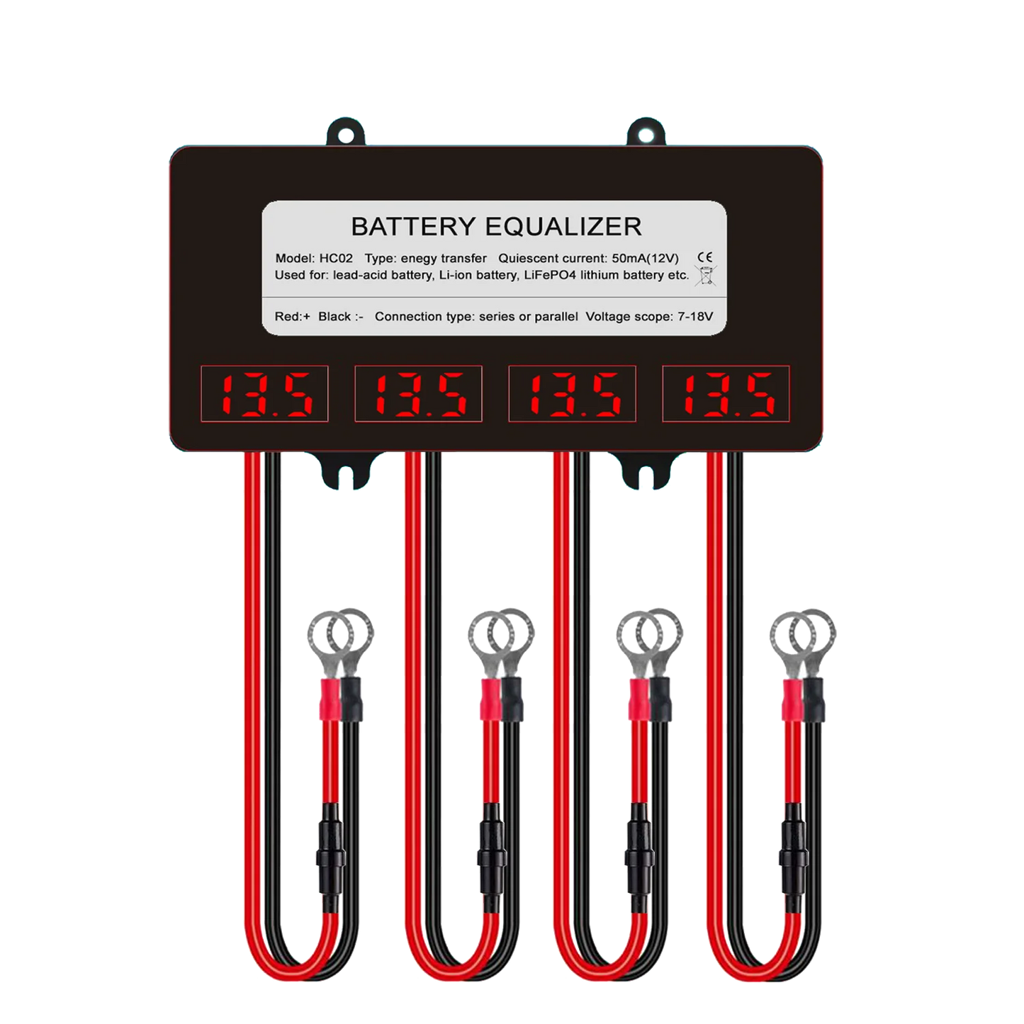 ANGUI HA02 HC02 Batteries Voltage Equalizer Balancer li-ion Lead Acid Battery Parallel series Solar Controller Regulator 48v