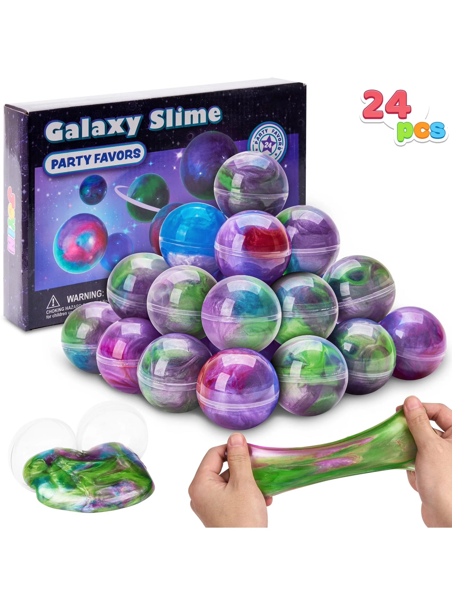 24 Pcs Mini Slime Ball Party Favors