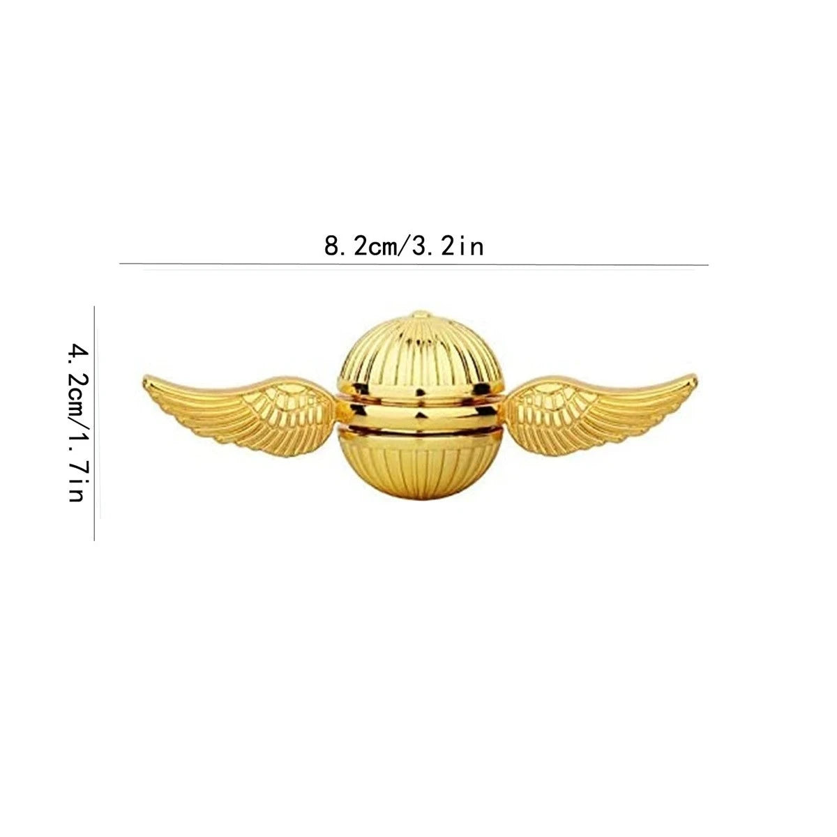 Golden Snitch Cupid Fidget Spinner Anti-stress Hand Rotation Fidget Toys Angel Wings Hand Spinner Metal Toys For Kids Gift