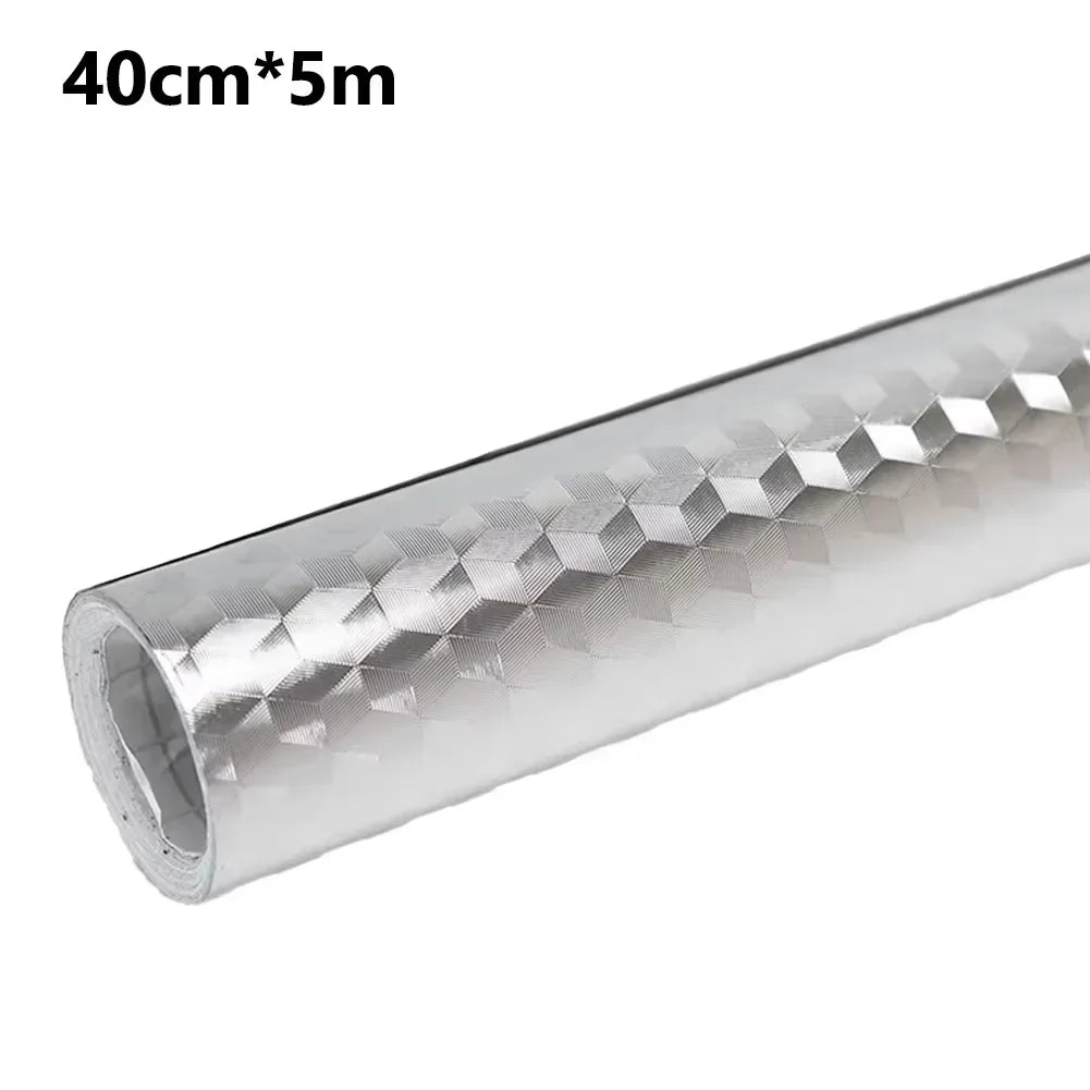Modern Kitchen Oil-proof Self Adhesive Contact Paper: High-temperature Aluminum Foil Design for counters and Cabinets