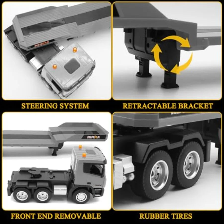 RC Semi Truck Excavator Set