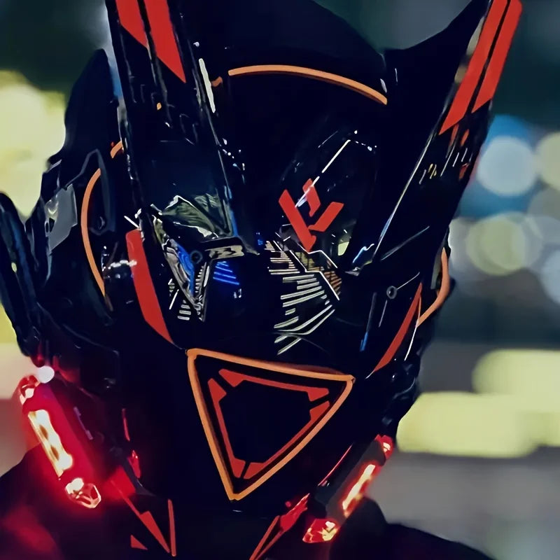 Cyberpunk Sci-Fi Futuristic LED Mask