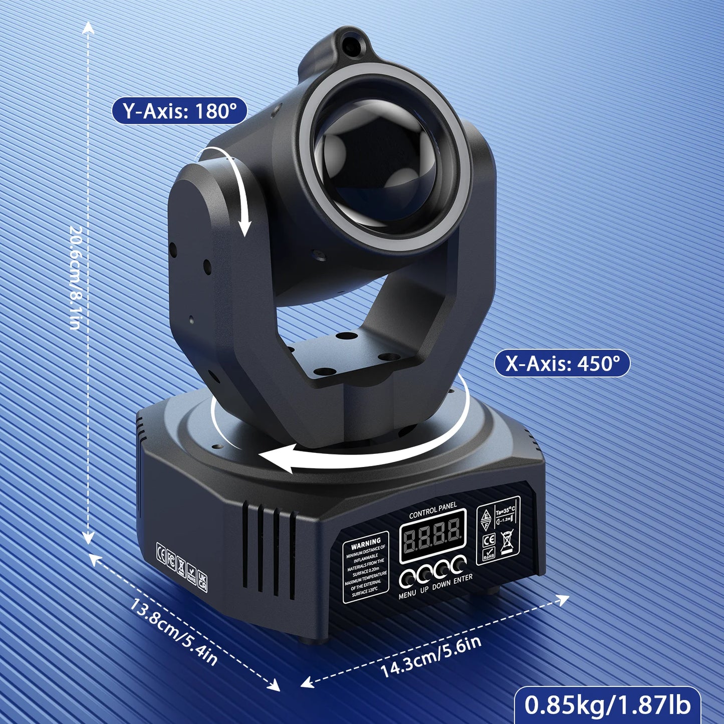 Mini 30W Spot Beam Moving Head Light LED 4IN1 RGBW Effect Strobe