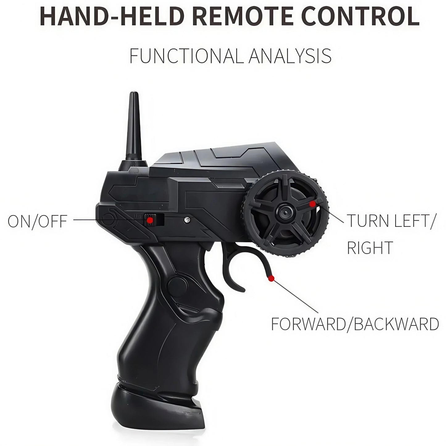 RC Car With 6WD, 38CM In Length, 1:12 Scale 2.4Ghz Remote Control, Suitable For Crawling, Drifting And Off - Road, High - Speed