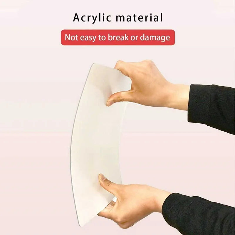 Mirror Self-adhesive Wall Stickers Acrylic 3D Wall Decal for Living Room, Bedroom or Bathroom Decors
