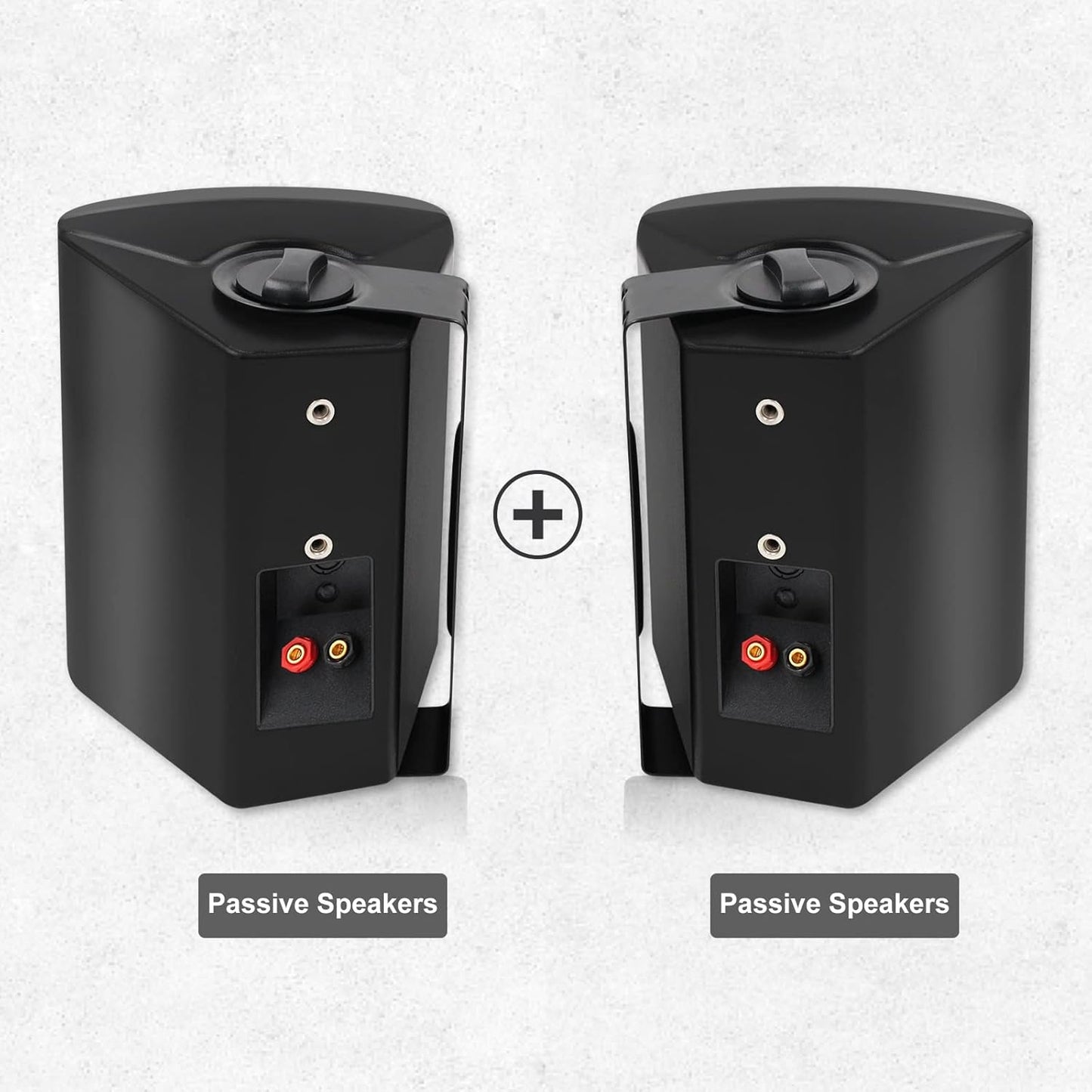 2PCS 300W 5.25'' Outdoor Waterproof Passive Speakers