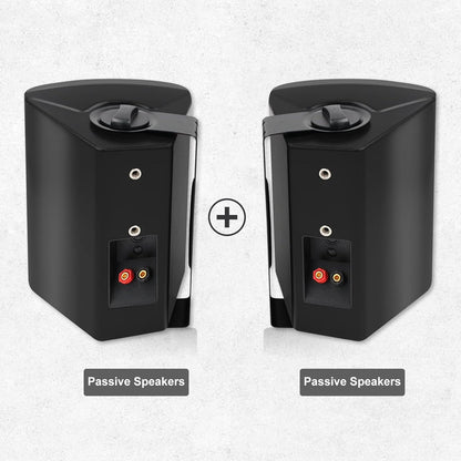 2PCS 300W 5.25'' Outdoor Waterproof Passive Speakers