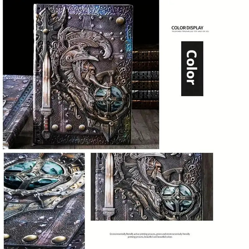 Vintage Embossed Leather Hardcover Journal