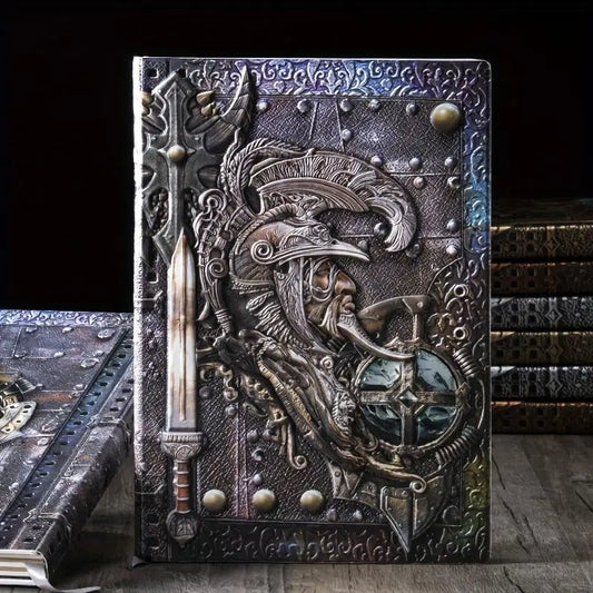 Vintage Embossed Leather Hardcover Journal