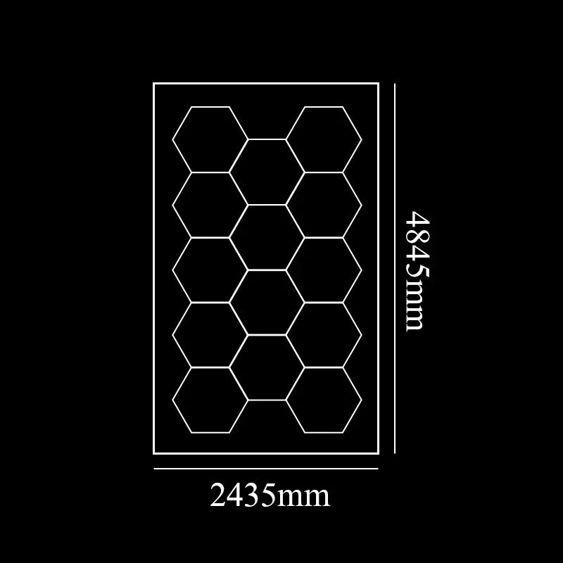 Honeycomb Hexagon LED Lighting for Garage or Workshop Lighting
