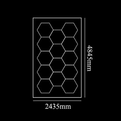 Honeycomb Hexagon LED Lighting for Garage or Workshop Lighting