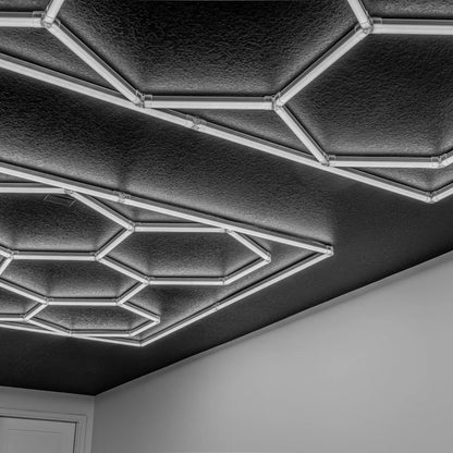 Honeycomb Hexagon LED Lighting for Garage or Workshop Lighting