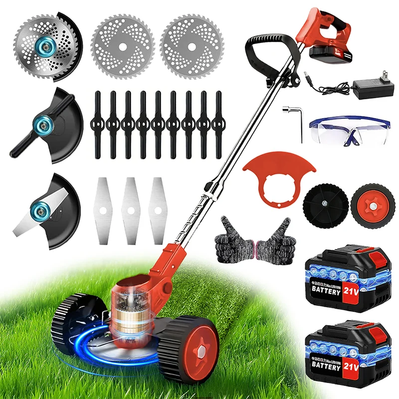 Cordless lawn mower/weed trimmer