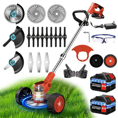Cordless lawn mower/weed trimmer