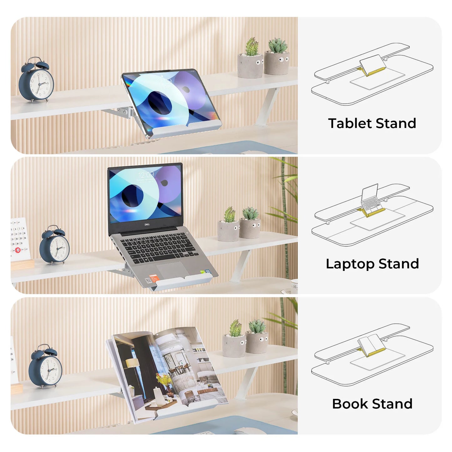 Electric Standing Desk with Drawers, Sit/Stand up Desk, Height Adjustable Ergonomic Home Office Computer Desk