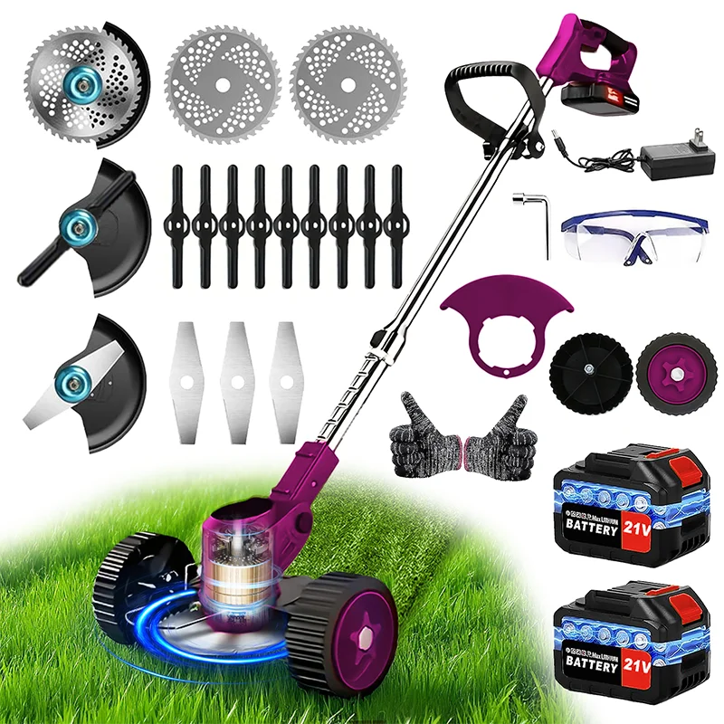 Cordless lawn mower/weed trimmer