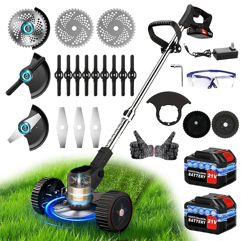 Cordless lawn mower/weed trimmer