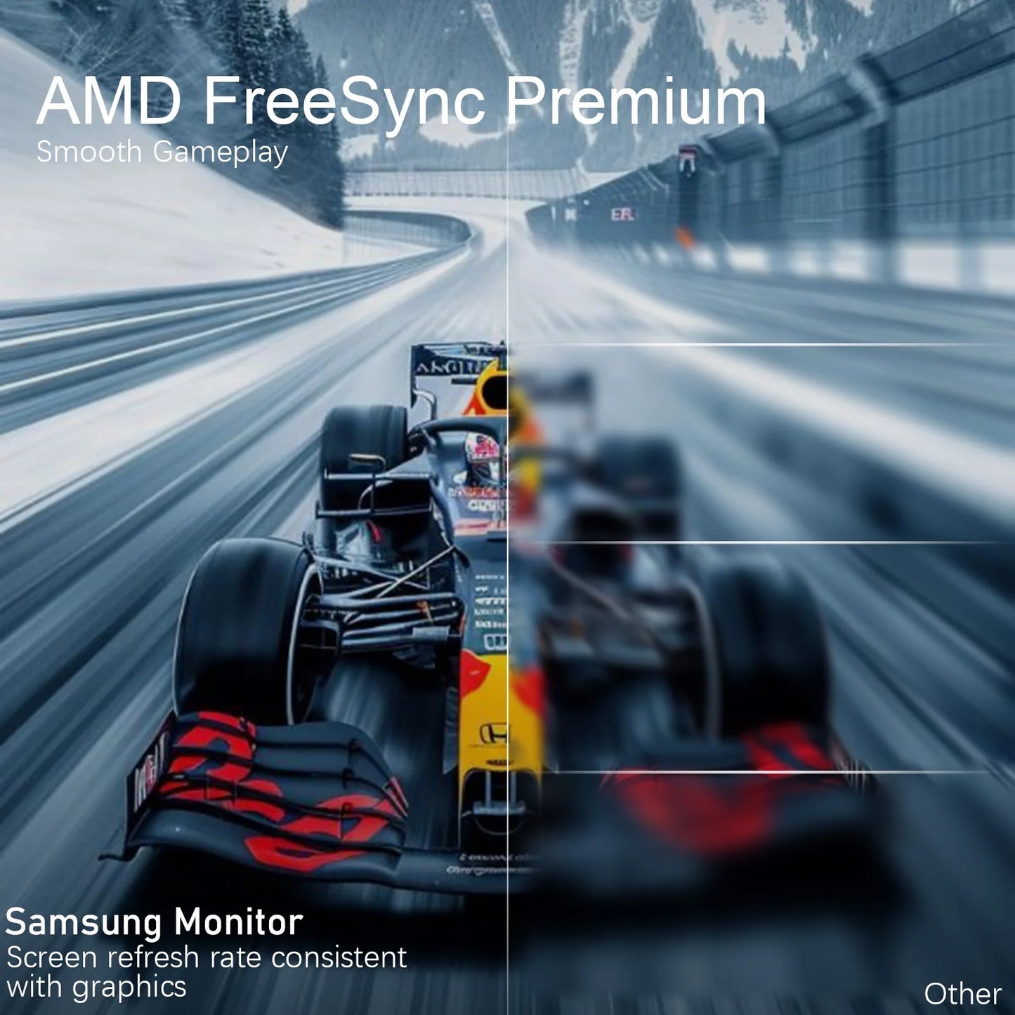 Samsung Odyssey G550A 32'' Gaming Monitor, QHD (2560 x 1440) 1Ms 165Hz Curved Monitor, AMD FreeSync Premium