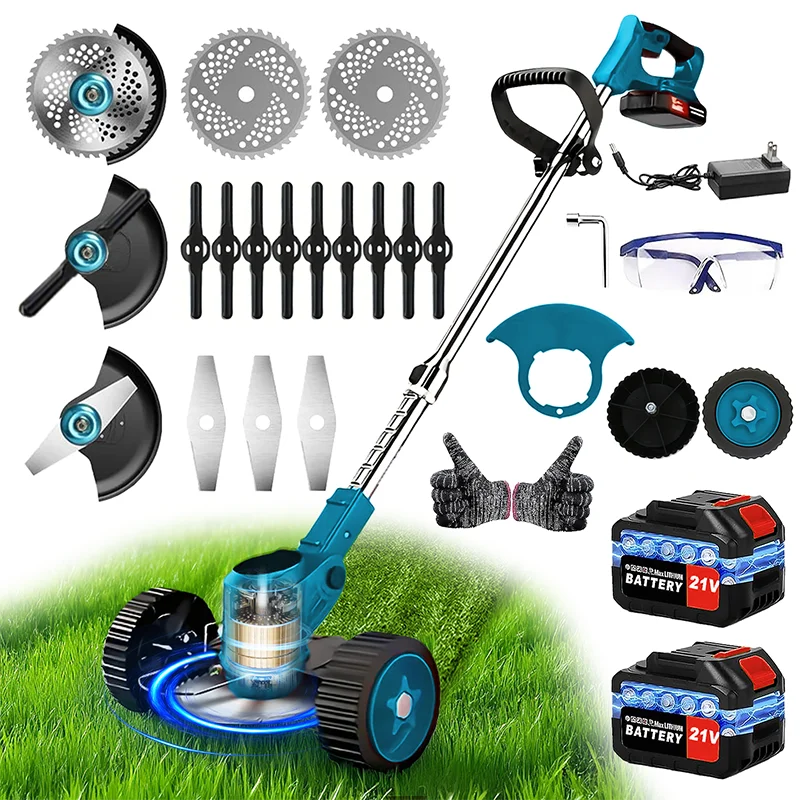 Cordless lawn mower/weed trimmer