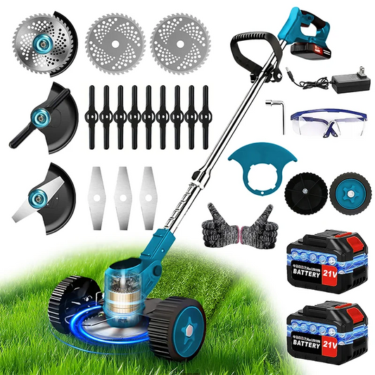 Cordless lawn mower/weed trimmer