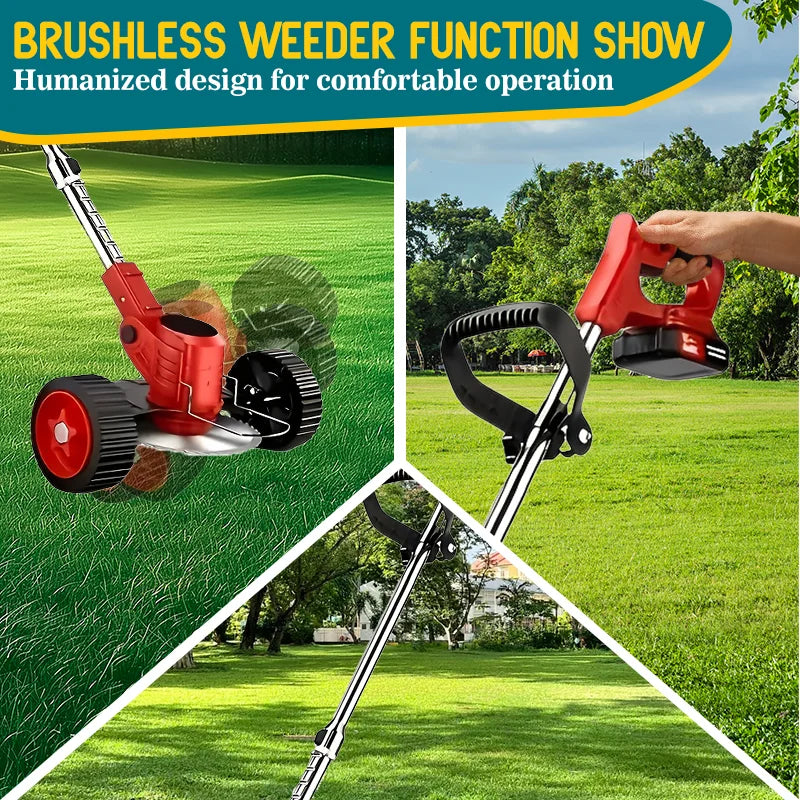 Cordless lawn mower/weed trimmer