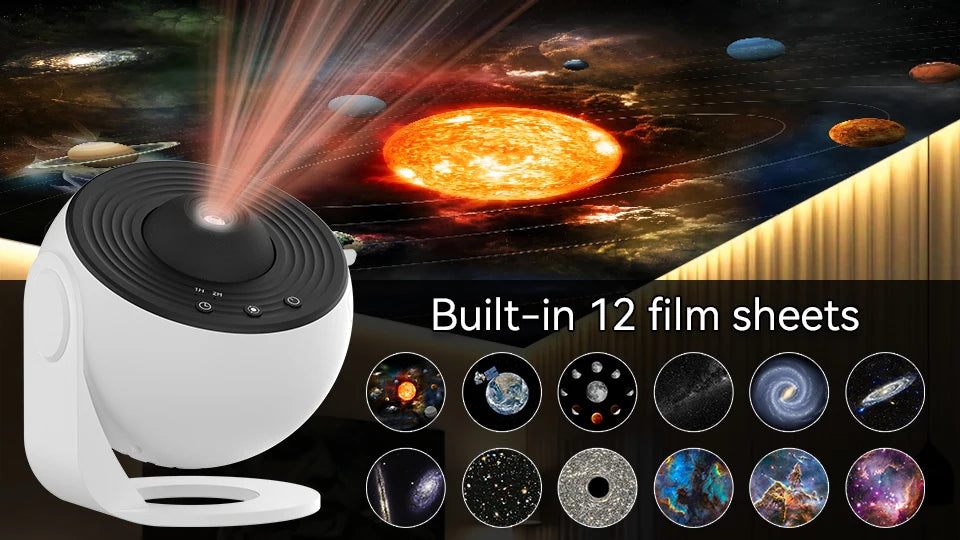 Night Light Galaxy Projector Starry Sky Projector 360° Rotate Planetarium Lamp For Kids Bedroom
