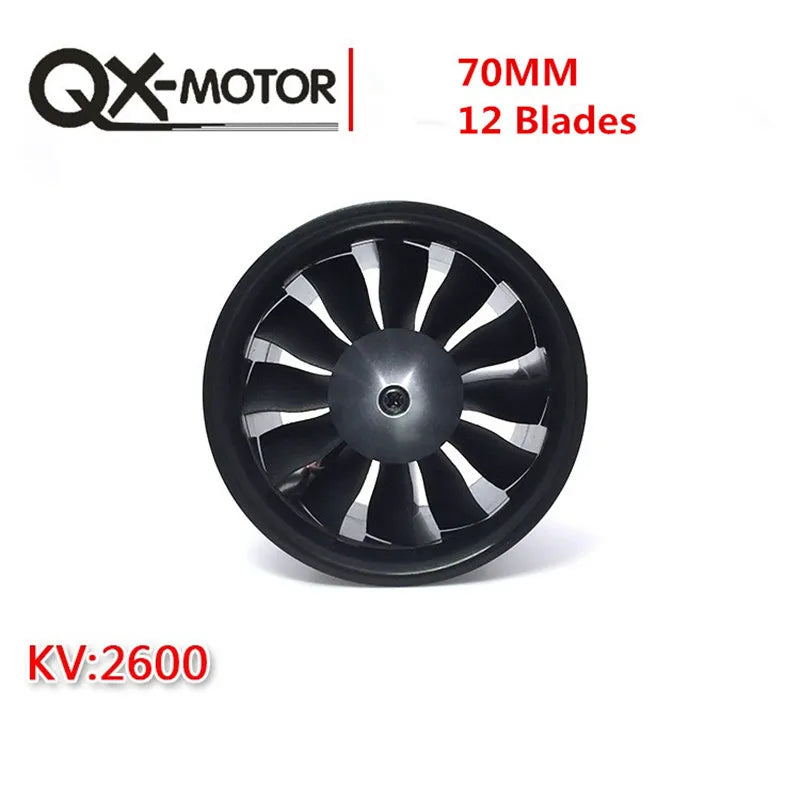 Ducted Fan 30mm 50mm  64mm 70mm 90mm EDF for Jet Plane with brushless Motor