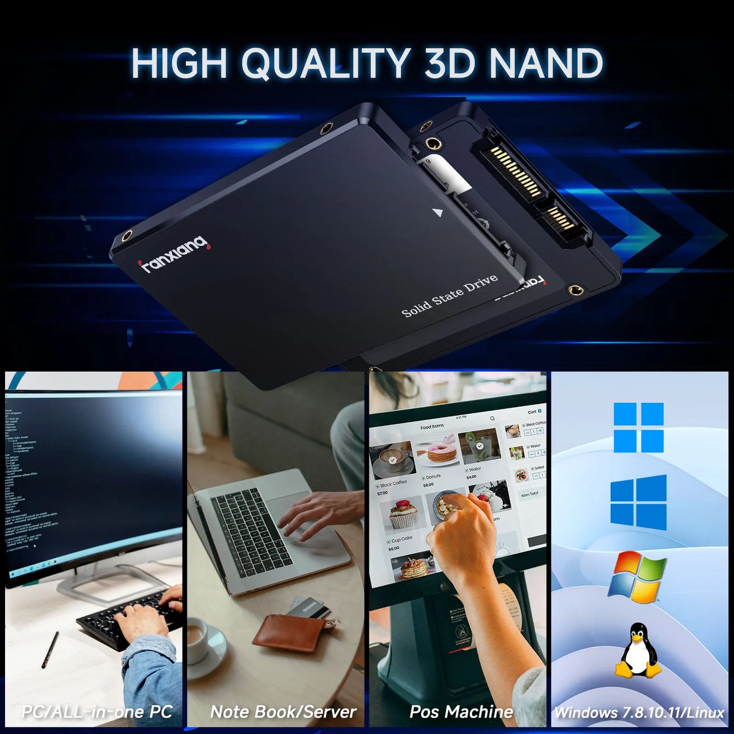 2.5 inch SATA SSD 4TB 560MB/s Hard Drive