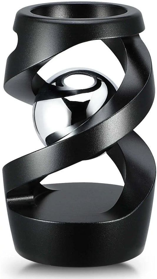 Kinetic Optical Illusion Desk Toy for Stress Relief, Cool Fidget Spinner Gift for Kids and Adults (Black)