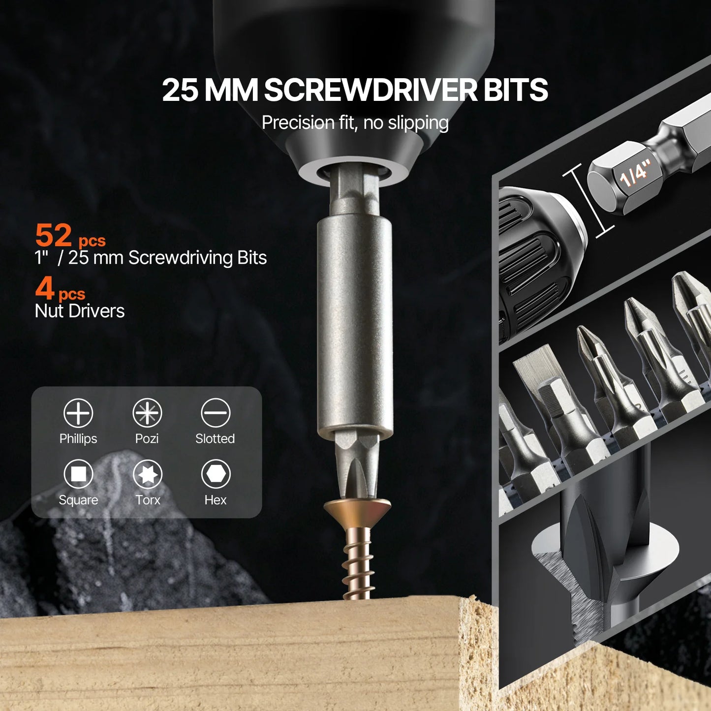 70/100/101/246/318 PCs Drill Bit and Screwdriver Bit Set