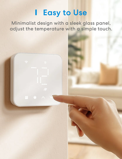 Wi-Fi Thermostat Compatible with 95% heating and cooling systems Works with Alexa Home kit