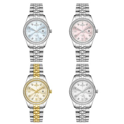 Women Watch Waterproof Retro Pink Hand