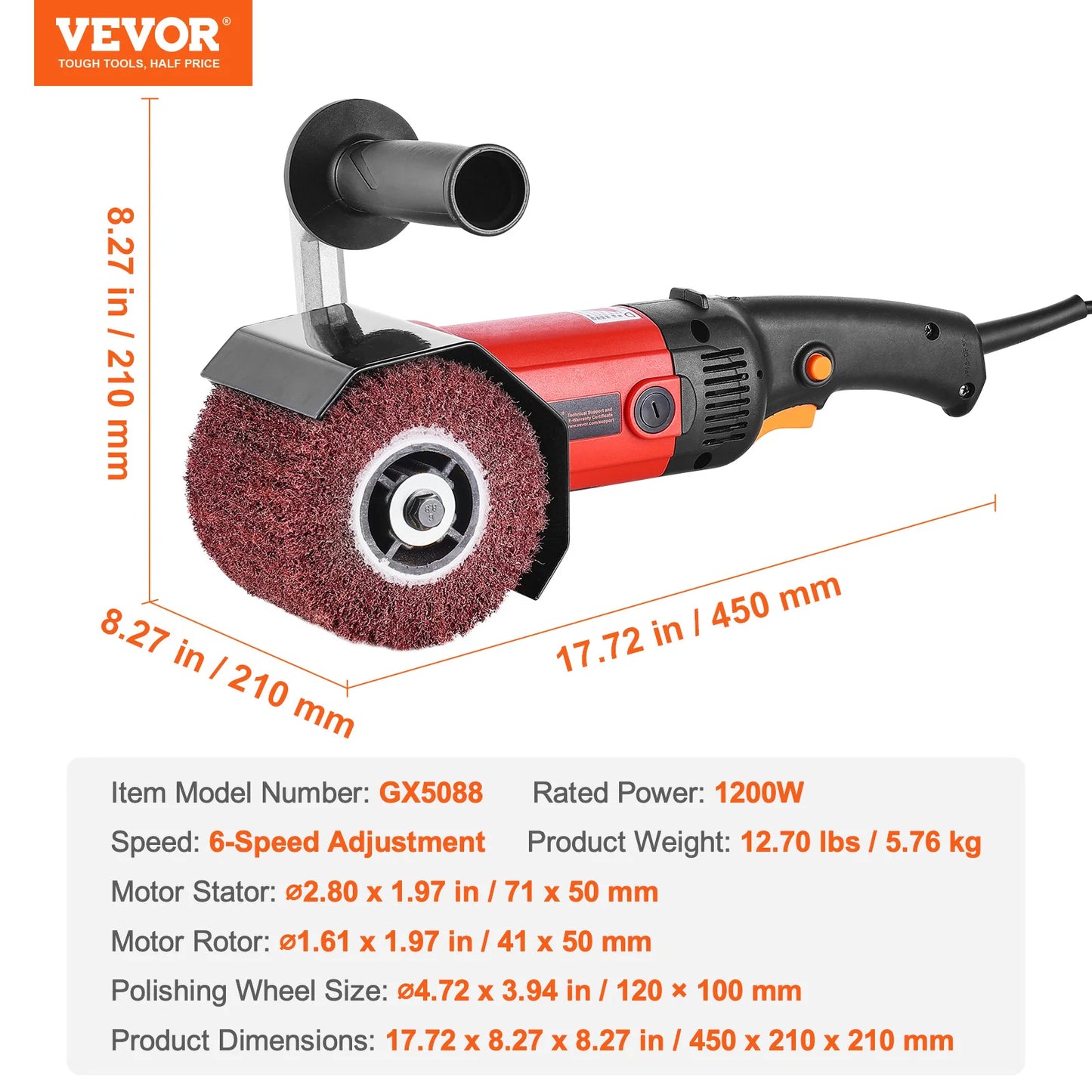 6 Variable Speed Surface Conditioning Tool