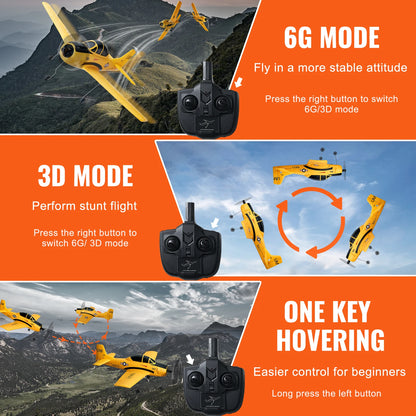 RC Plane Remote Control Airplane 2.4G 4CH with 6-Axis Gyro Stabilizer