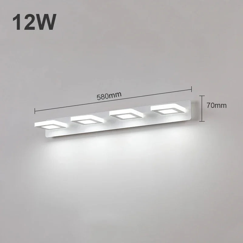 Modern Bathroom LED Vanity Light Wall Mounted Indoor Lamps