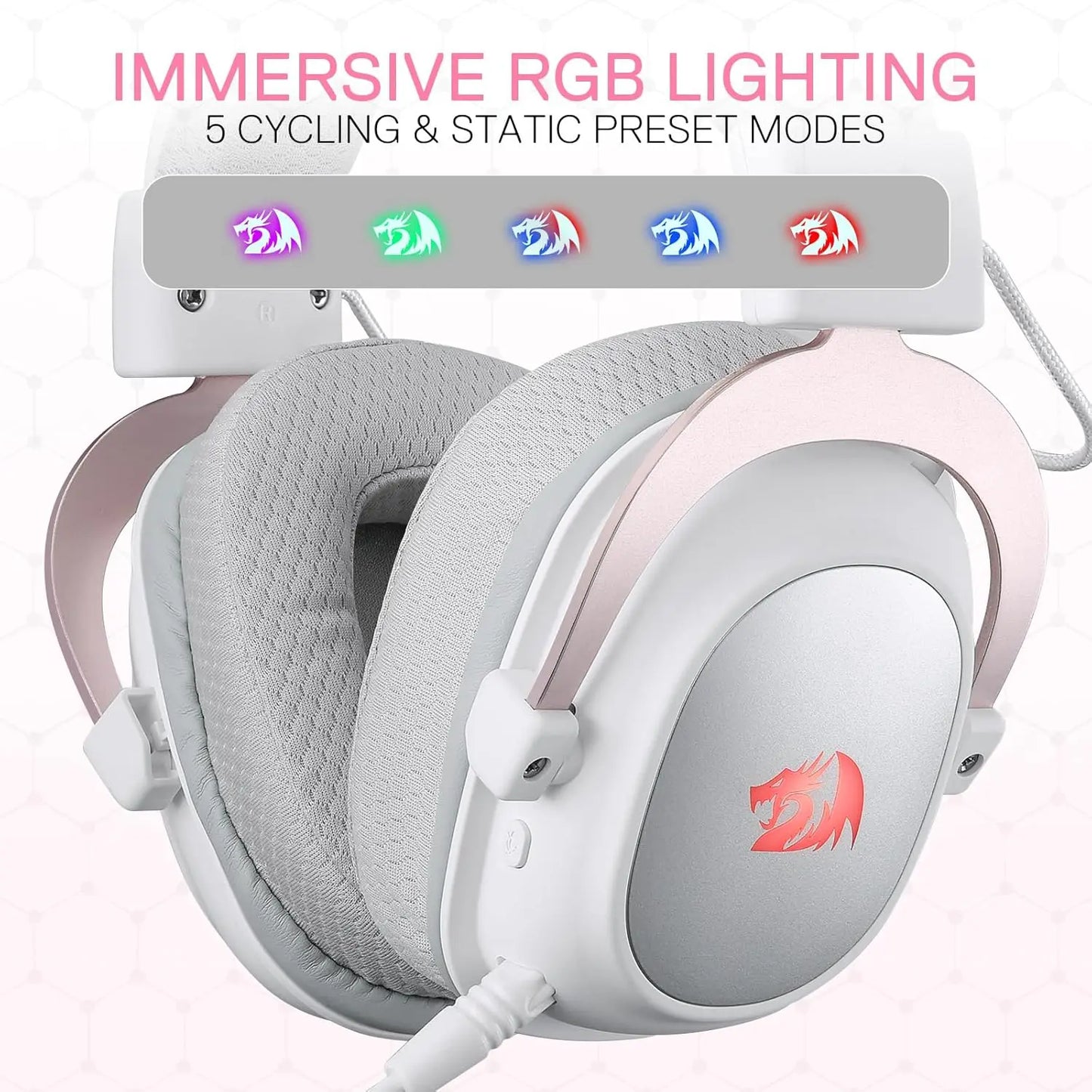 Redragon H510 PRO 3-Mode RGB Gaming 7.1 Surround Sound Headset