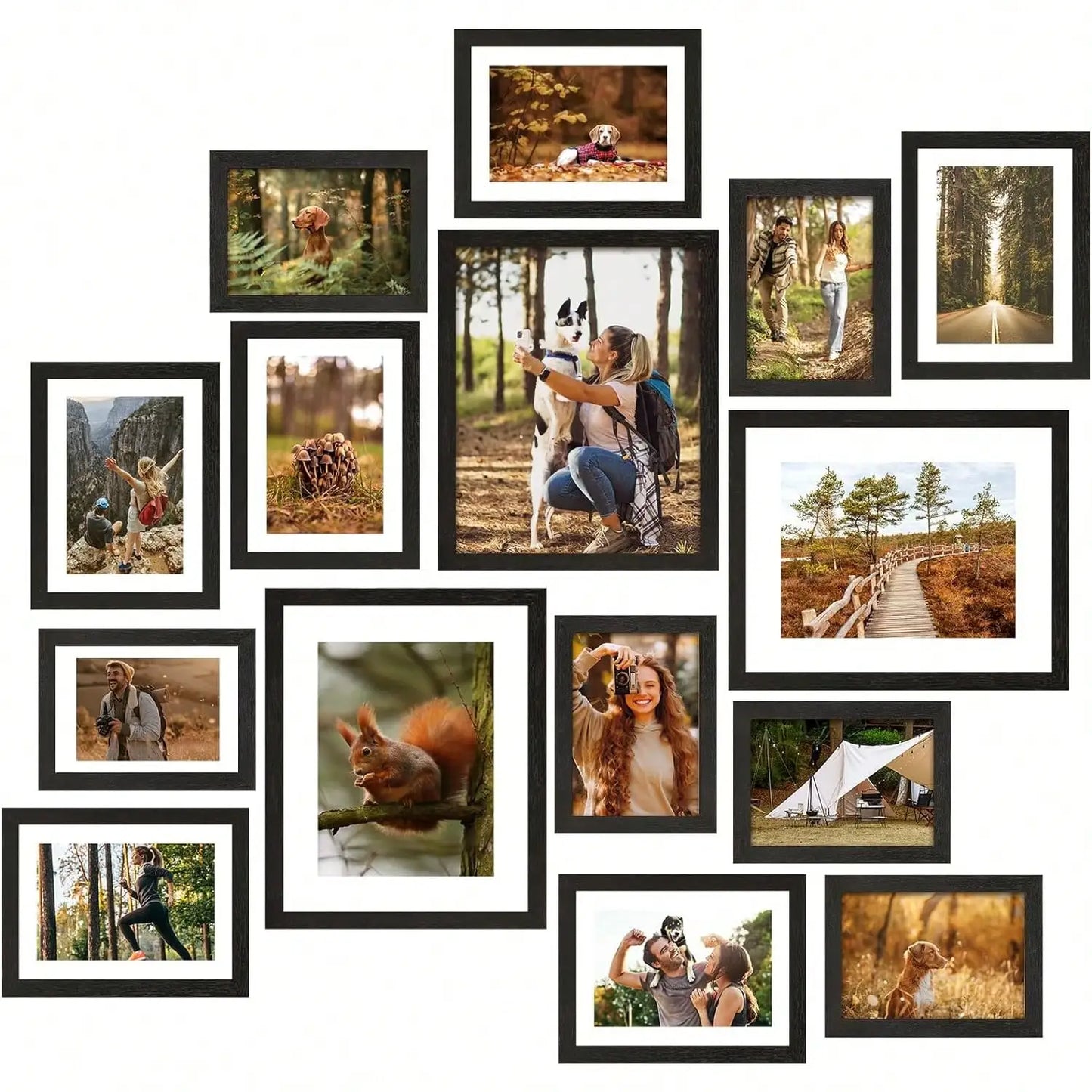 10/15/20 Pack Picture Frames Set, Picture Frames Collage Wall Decor in Three Sizes 8x10, 5x7, 4x6 For Walls